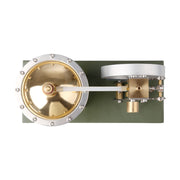 ENJOMOR Retro Metal Steam Engine with Boiler - Vertical Transparent Cylinder Steam Engine Model - STEM Toy - EngineDIY