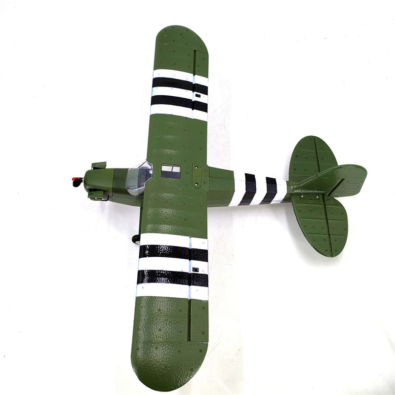 1/16 RC Airplane WWII PIPER J-3 CUB RC 4CH Brushless Fixed-wing Aircraft Model Military Plane Toy (RTF Version)