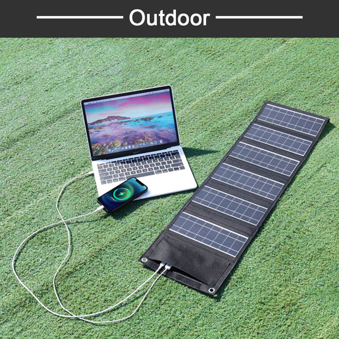 Foldable Solar Panel Charger Kit for Smartphone Laptop