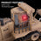 HUINA 1/16 D9R Armored Bulldozer 2.4GHz 9CH RC D9R Engineer Bulldozer Model Military Vehicle Models with Dual Batteries (Khaki)