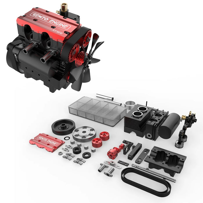 TOYAN FS-L200 Engine 2 Cylinders 4 Stroke Engine Model Kit - Build Your Own Engine that Works