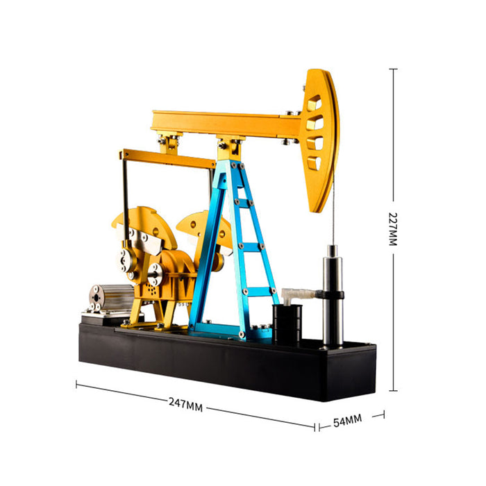 Pumping Unit that Works - Pumping Unit Model Kit - TECHING Pumping Unit DIY Assembly 3D Metal Mechanical Puzzle Educational Toys Collection 219Pcs