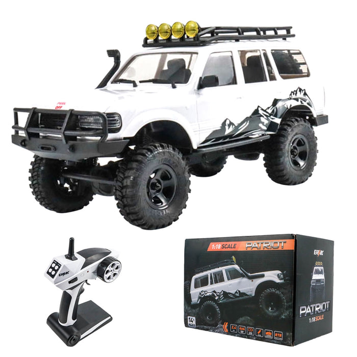 EAZYRC PATRIOT Snow Storm 1:18 2.4G 4WD RC Car Off-road Crawler Vehicle with Intelligent Lighting - RTR