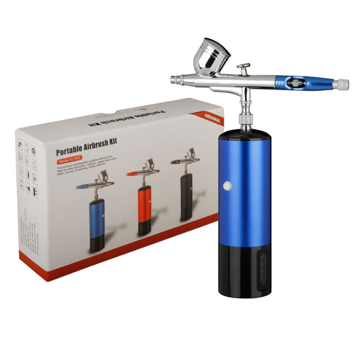 Portable airbrush compressor kit