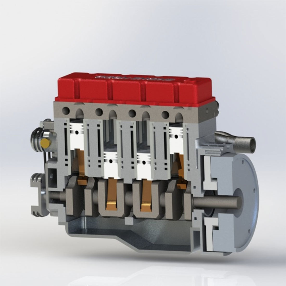 175 Sitec Engine CISON L4-175 17.5cc OHV L4 RC Gasoline Engine Model 8,000rpm - EngineDIY
