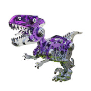3D Metal Mechanical Dinosaur Model Kit DIY Velociraptor Assembly Model - 160PCS - EngineDIY