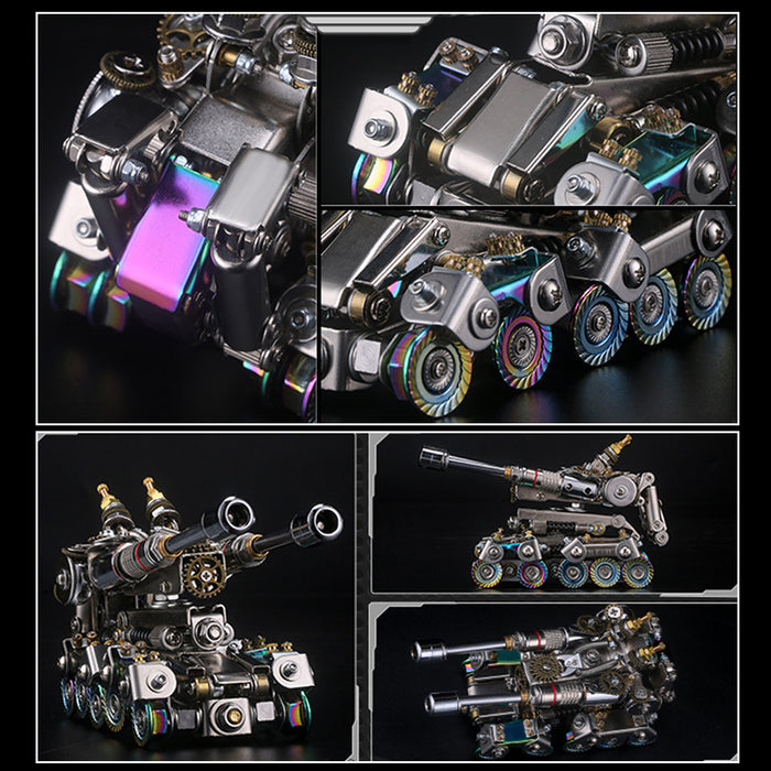 569Pcs 3D Metal Tank Model Kits DIY Mechanical Assembly Metal Model Toy - Deformation Version