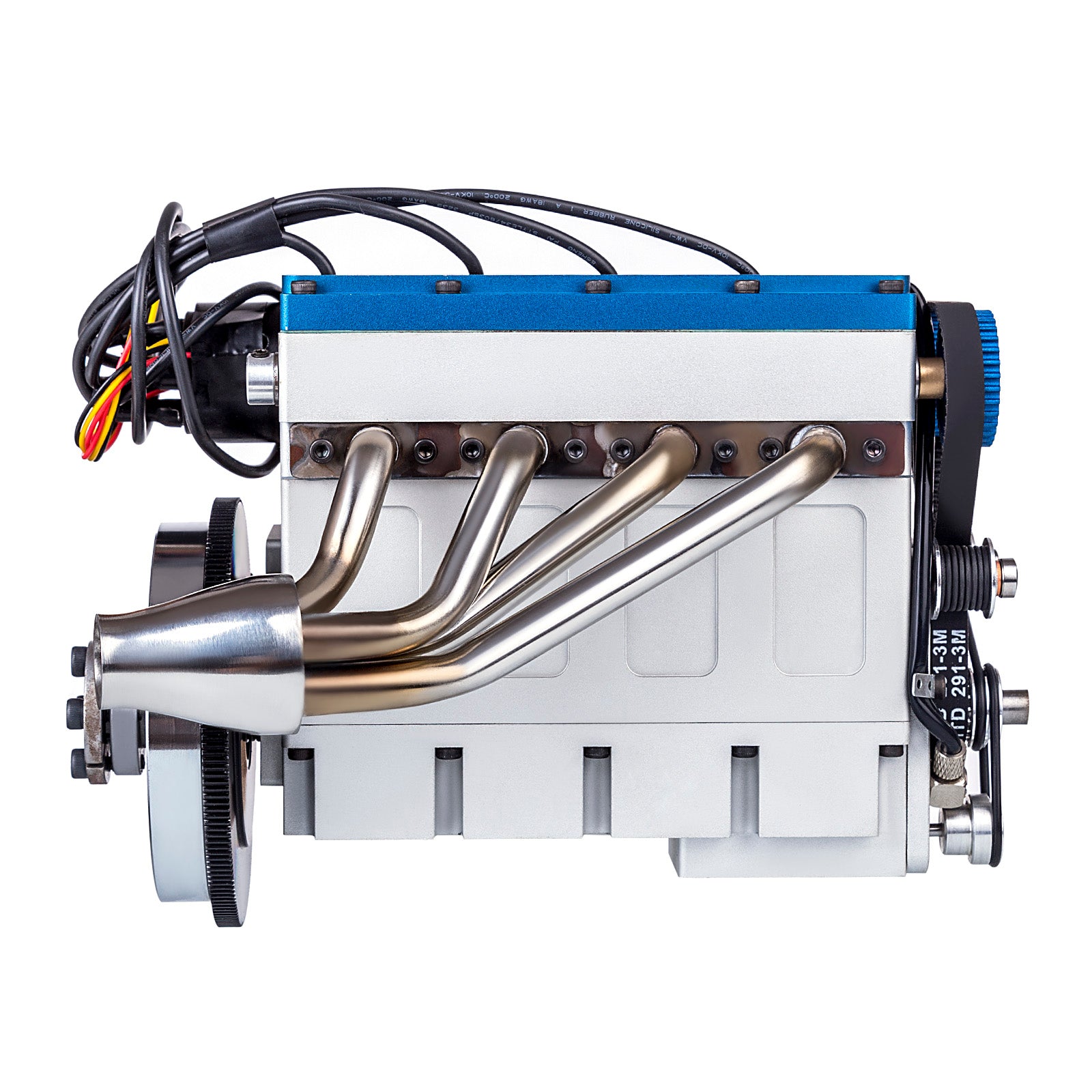 Moteur à essence 36 cc DOHC 4 cylindres en ligne 4 temps refroidi par eau à démarrage électrique pour modèle de voiture RC, bateau, réservoir, avion