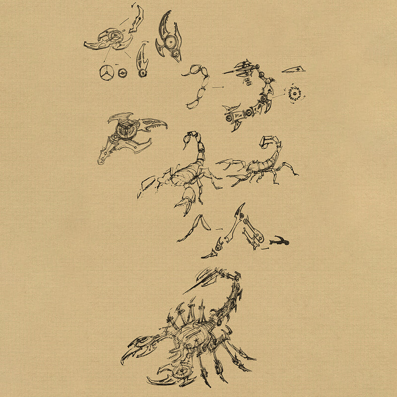 3D Puzzle DIY Model Kit Jigsaw Metal Scorpion King Mechanical Assembly Crafts-200PCS+ - EngineDIY