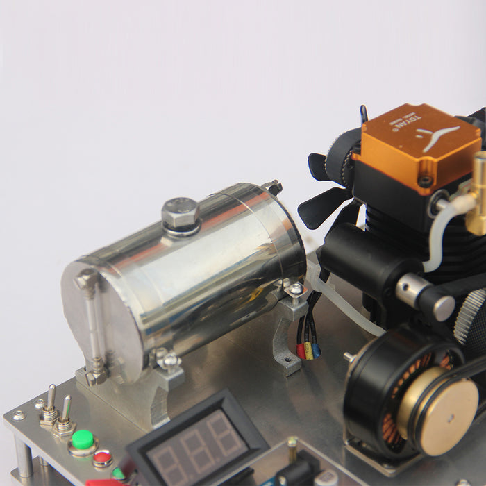 TOYAN Single Cylinder 4-stroke Assembled Methanol Engine Generator Model with Voltage Digital Display and 12V / 5V Dual USB Voltage Stabilizer - enginediy