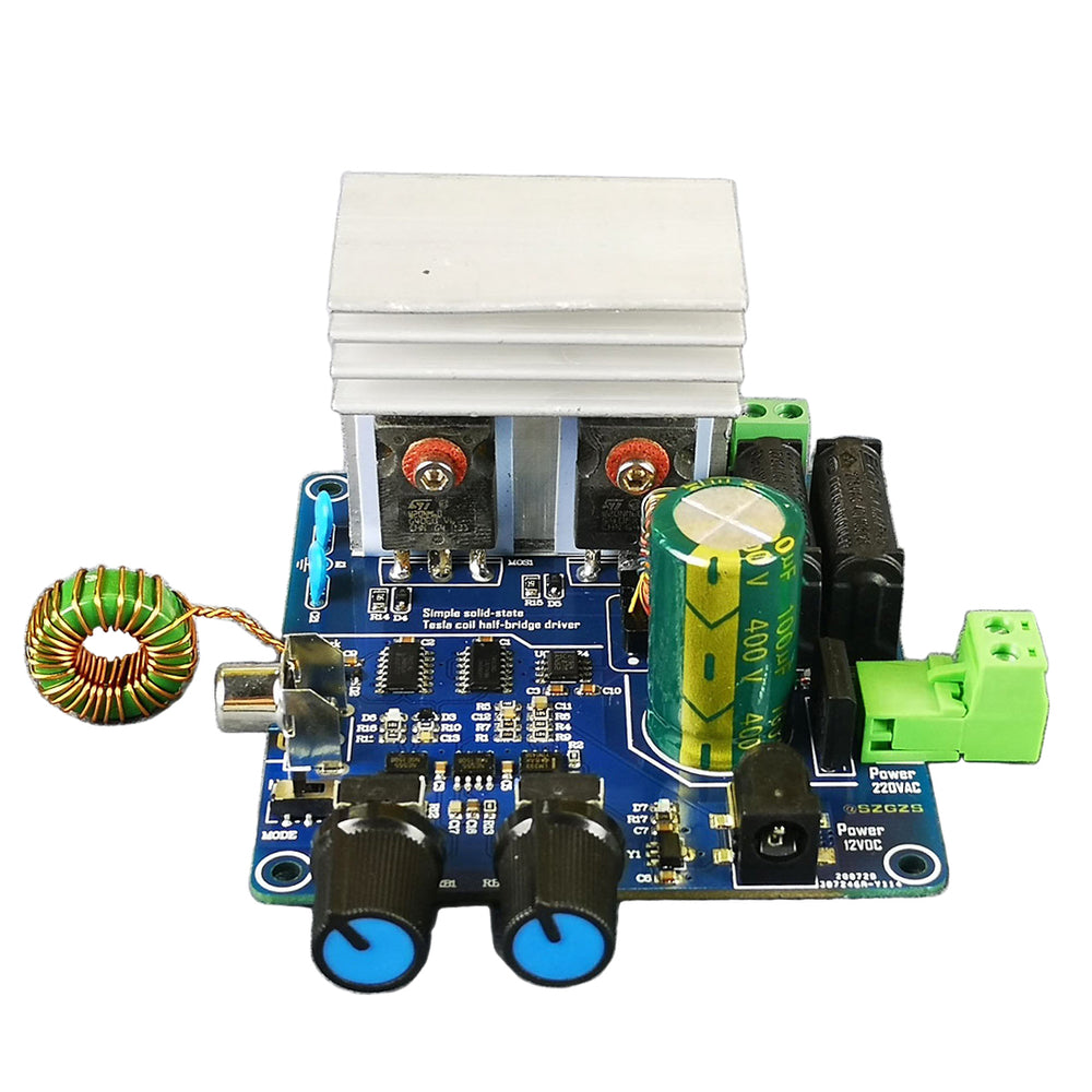SSTC Solid State Tesla Coil Half-bridge Integrated Driver Board Experimenting Device Teaching Tool Educational Toy
