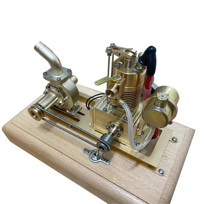 M16C 1.6cc Mini 4 Stroke Gasoline Engine Model Vertical Air-cooled Single-cylinder Internal Combustion Engine Model with Vane Pump - EngineDIY
