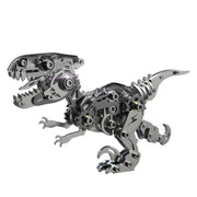 3D Metal Mechanical Dinosaur Model Kit DIY Velociraptor Assembly Model - 160PCS - EngineDIY