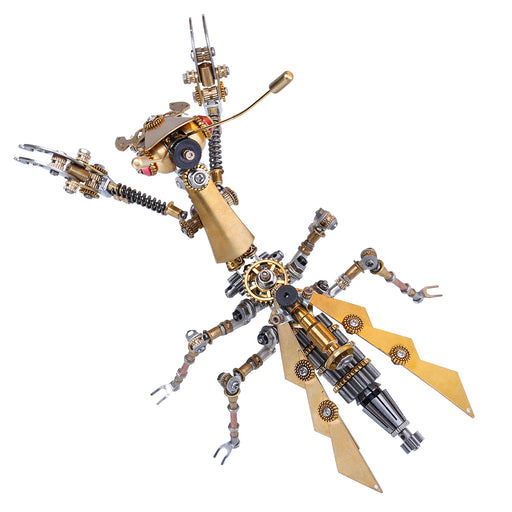3D Metal Mantis Model Kit Golden Mechanical Praying Bug - 315Pcs
