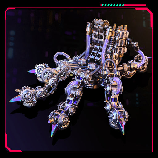 3D Metal Cyberpunk Mechanical Dragon Claw Light Crafts DIY Assembly Model Kit Art Device for Kids, Teens and Adults-1000+PCS