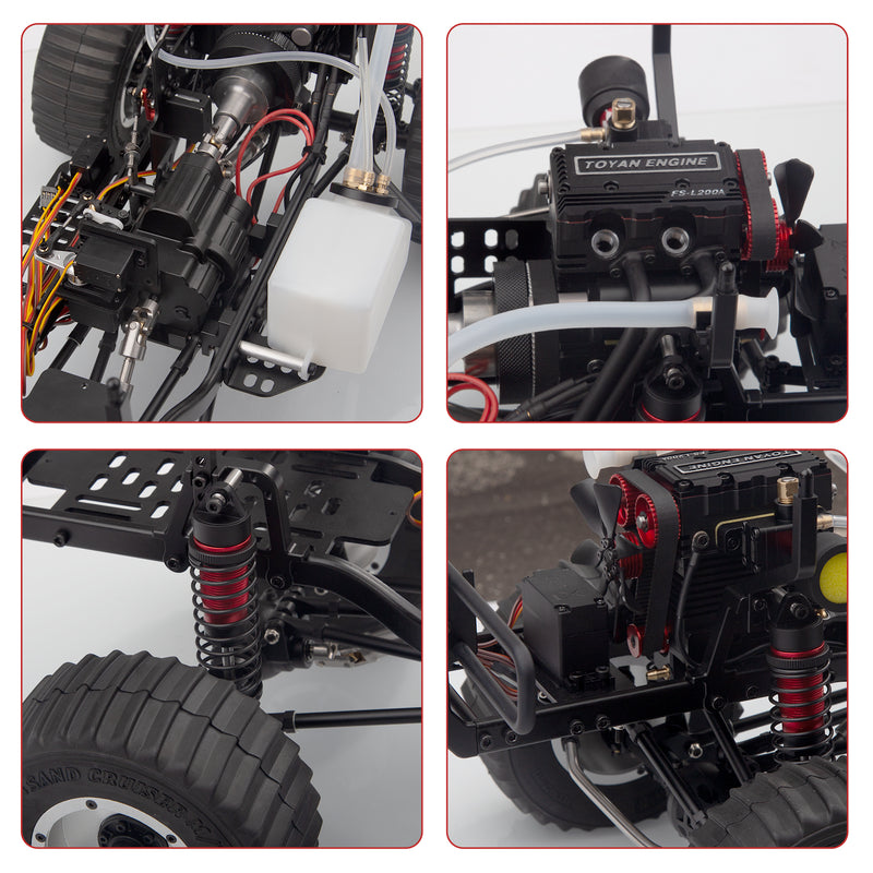 TOYAN X-POWER Sand Cruiser 1:8 RC Off-road 4WD Car Vehicle Crawler Kit - EngineDIY