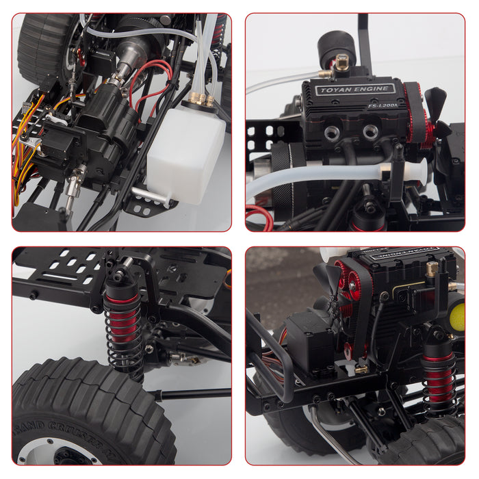 TOYAN X-POWER Sand Cruiser 1:8 RC Off-road 4WD Car Vehicle Crawler Kit