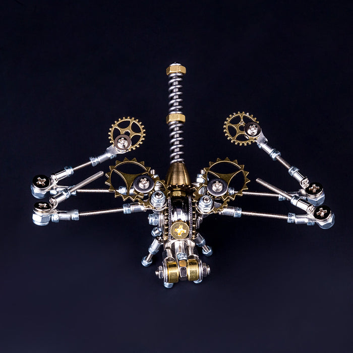 3D Metal Model Kit Mechanical Dragonfly DIY Games Assembly Puzzle Jigsaw Creative Gift - 152Pcs - enginediy