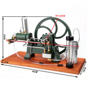 RETROL Horizontal Mill Engine Stationary Steam Engine Hot-bulb Engine Look 4-Stroke Water-cooling Gasoline Engine IC Engine Model