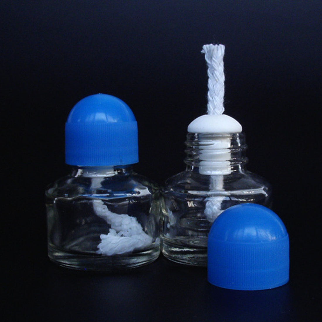 Brûleur à alcool en verre épais 40 x 65 mm 25 ml, lampe chauffante à alcool pour moteur Stirling à combustion externe