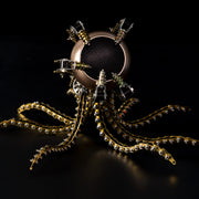 3D Metal Steampunk Galaxy Craft Puzzle Mechanical Octopus with Bluetooth Speaker Model DIY Assembly for Home Decor Creative Gift-1060PCS