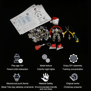 3D Metal Mechanical Punk Guitarist Robot Christmas Colorful Ambient Lamp Model Assembly Kit for Kids, Teens, and Adults-366PCS - EngineDIY
