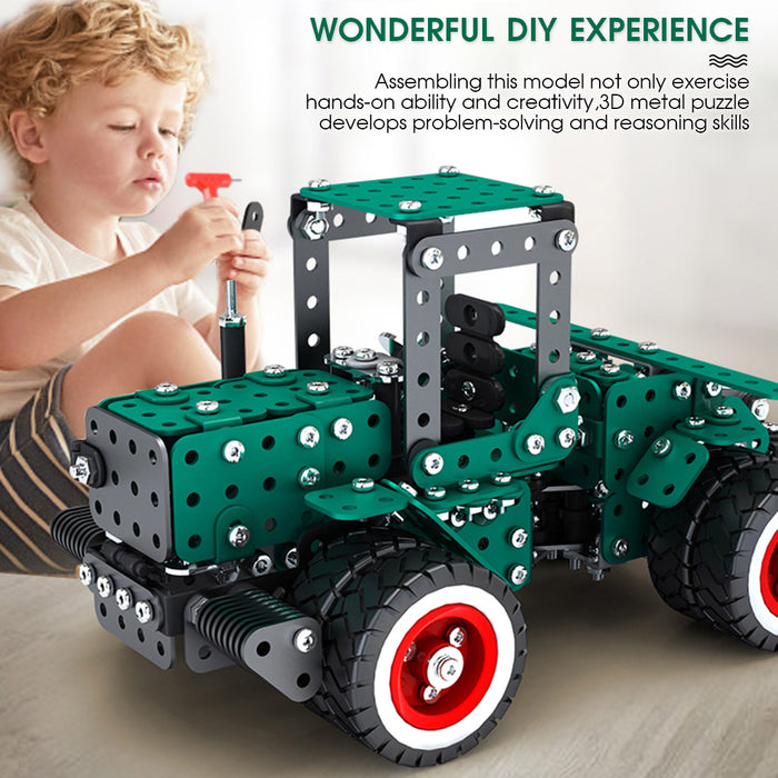 DIY Metal Assembly Gear Transmission Agricultural Machinery Combination Educational Toy