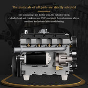 HOWIN L4 Engine 17.2cc SOHC Inline 4 Cylinder 4 Stroke Water-cooled Electric Nitro IC Engine Model - EngineDIY