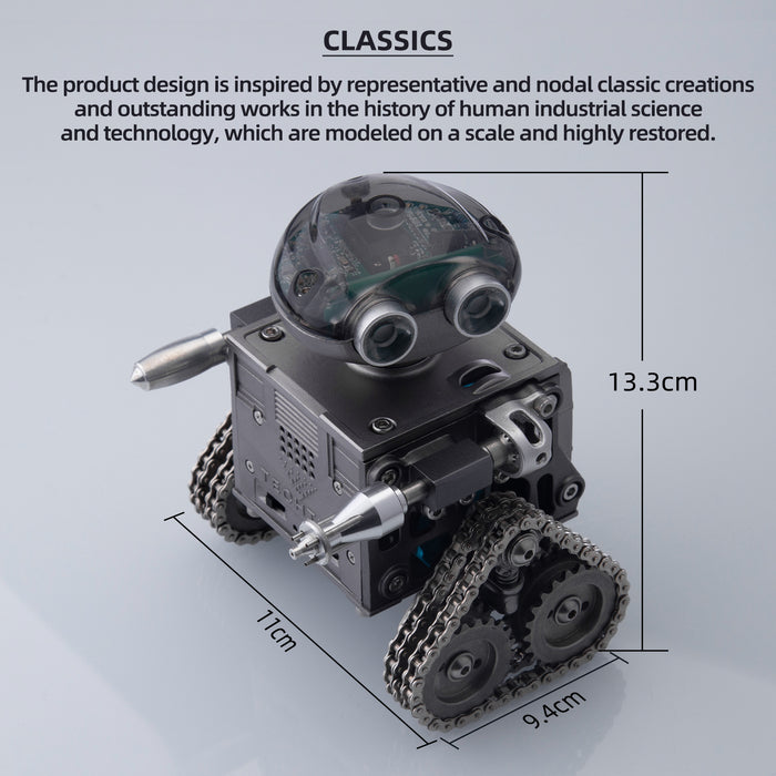 TECHING 160pcs DIY Build Your Robot Kit Robotic Engine Assembly Kit Educational Toy DIY Gift