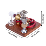ENJOMOR Speed-Controlled Single Cylinder Stirling Engine Model with Ball Bearing Flywheel - STEM Toys - EngineDIY