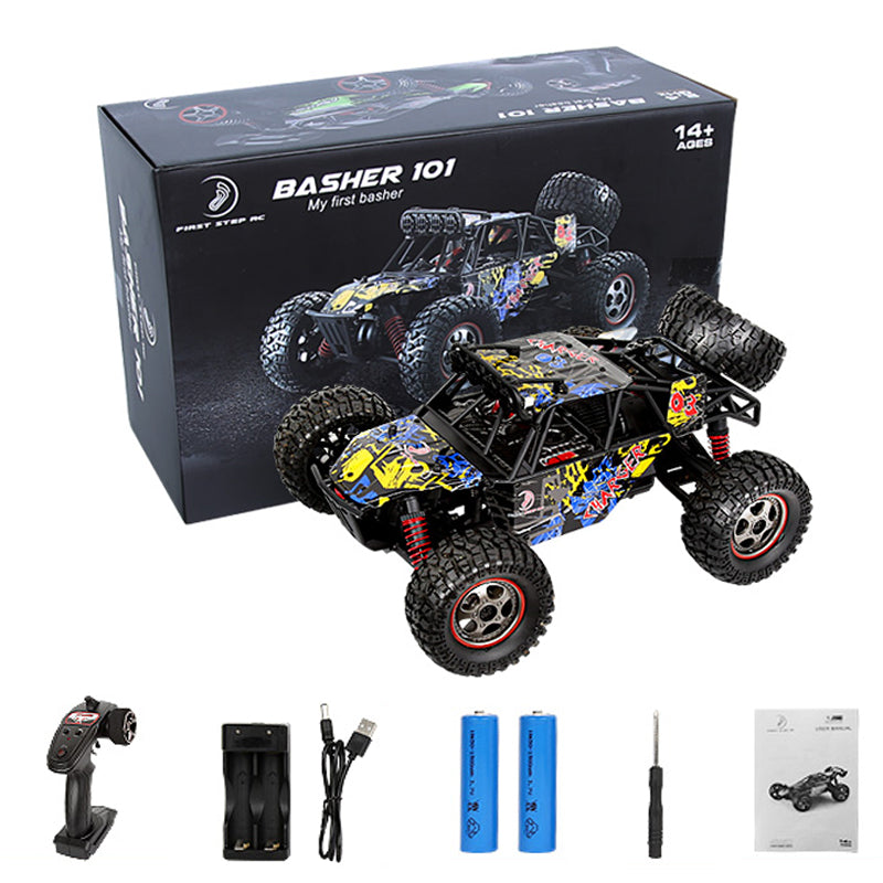BASHER 101 1/14 2.4GHz RC Car 4WD RC Offroad Vehicle Highspeed 48KM