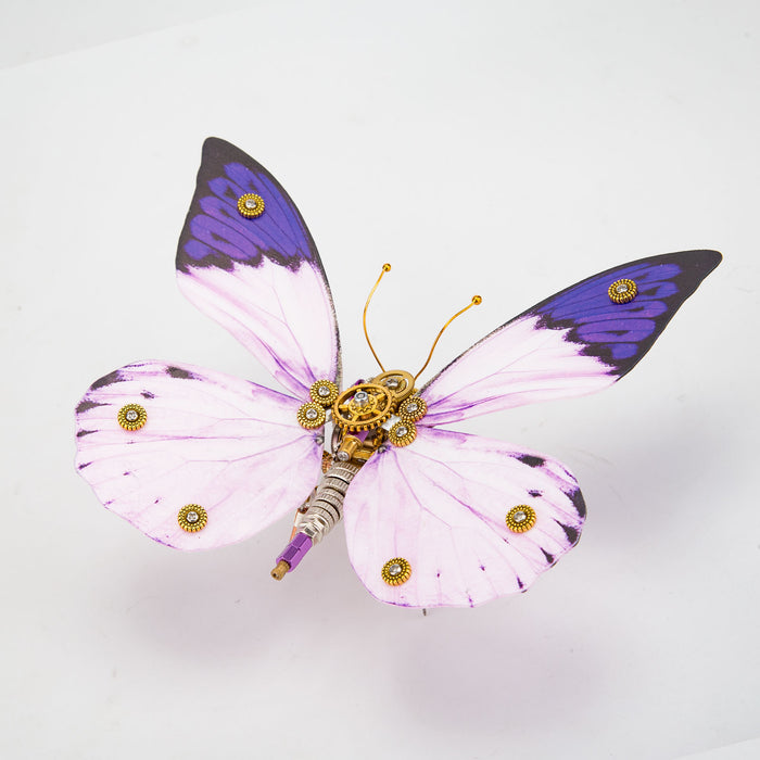 Steampunk 3D Butterfly Model Metal Puzzle DIY Assembly Kit for Kids, Teens and Adults (150PCS+) - Hebomoia Glaucippe