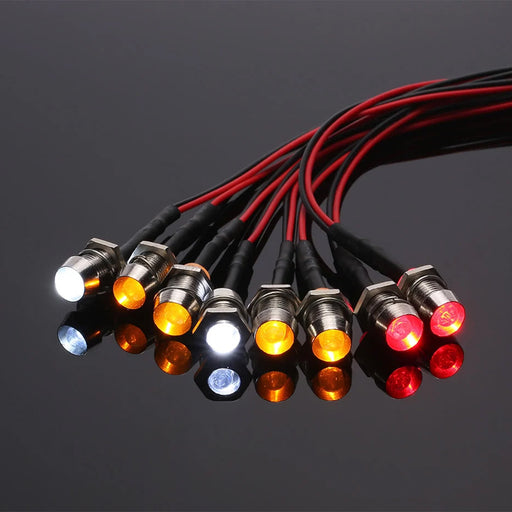 8 LED Lights Kit for HSP 1/10 1/8 Traxxas HSP Redcat RC4WD Tamiya Axial D90 HPI RC Car