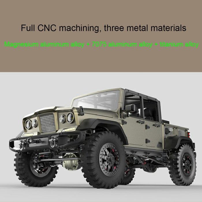 TWOLF TW-715 V8 Engine Powered 1:10 Scale RC Off-road 4WD 4-Door Pickup Truck Vehicle Crawler Kit