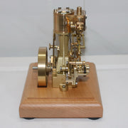 M31 1.85CC Mini Retro Vertical Single-cylinder Reciprocating Double-acting Steam Engine Model Toys with Speed Reducer - EngineDIY