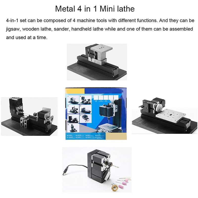 Machine Making Kits 4 In 1 Micro Machine Tool DIY Assembly Kit (100PCS+) - Wire Saw Wood L ...