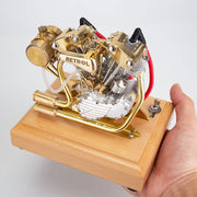 RETROL R29 4.2CC Mini V2 Engine OHV V-Twin Motorcycle Engine Double-cylinder Four-stroke Gasoline Engine Internal Combustion Engine Model - EngineDIY