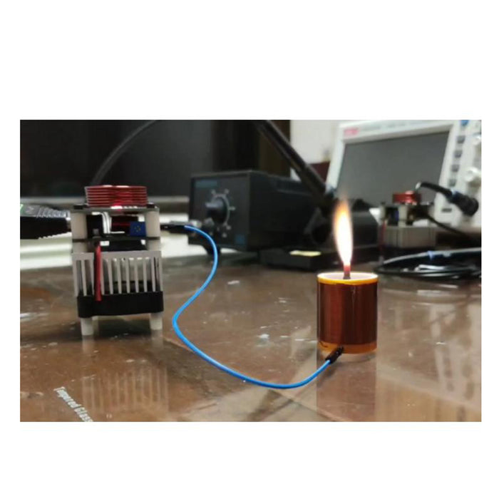 HFSSTC Tesla Music Coil Electronic Candle High Frequency Plasma Flame 36-48V DC DIY Experimenting Device Teaching Tool Desktop Toy