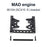 MAD RC V8 Engine Mount Bracket