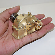Mini Brass Gear Reducer for Steam Engine Internal Combustion Engine Model - EngineDIY