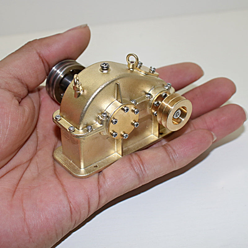 Mini Brass Gear Reducer for Steam Engine Internal Combustion Engine Model - EngineDIY
