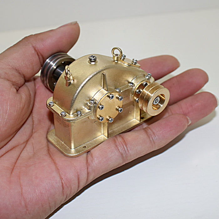 Mini Brass Gear Reducer for Steam Engine Internal Combustion Engine Model