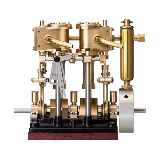 KACIO LS2-13S Vertical Steam Engine 2-cylinder Reciprocating Steam Eng ...