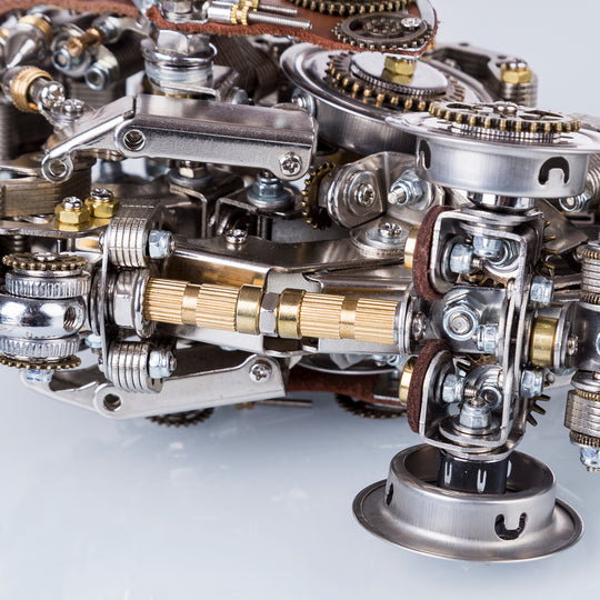 Puzzle 3D en métal Steampunk, modèle de poisson-ange mécanique à assembler soi-même avec ampoule lumineuse, cadeau créatif - 1064 pièces