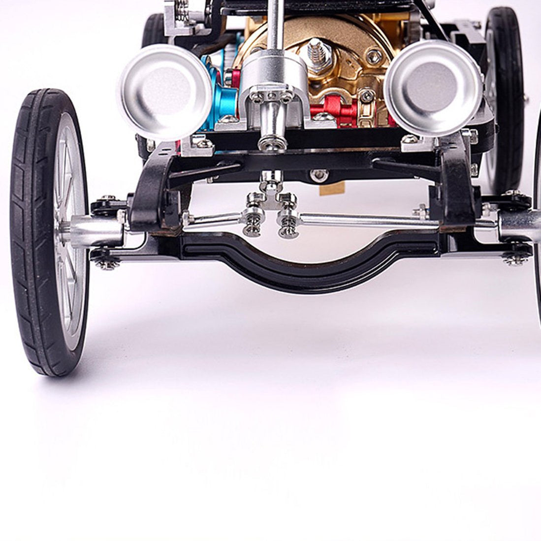 Mini Engine Build Kit Singlecylinder Steam Car Engine Assembly Model