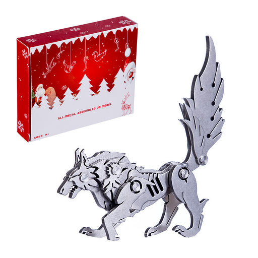 3D Puzzle DIY Model Kit Wolf - Make Your Own Advent Calendar - Creative Gift