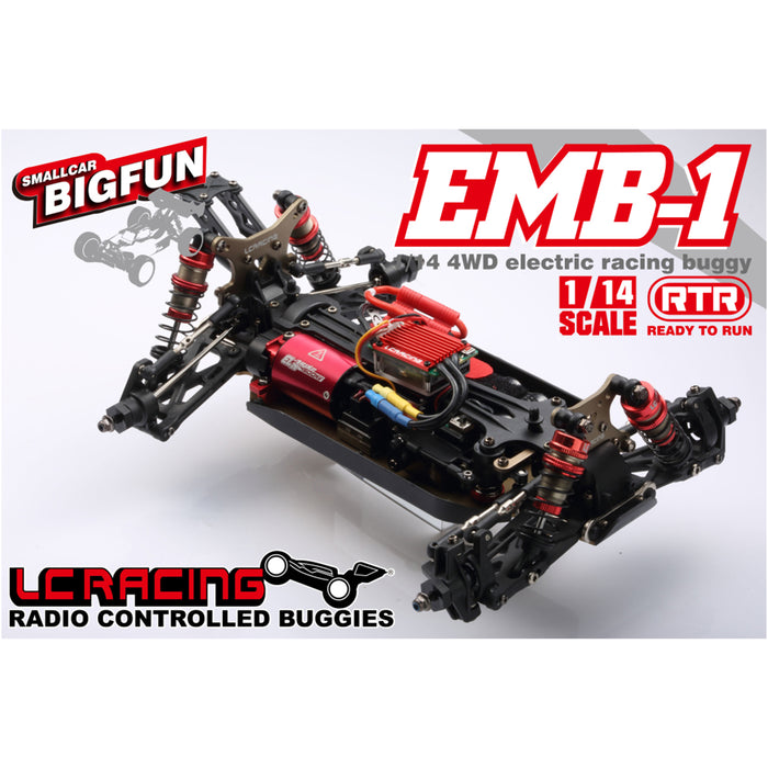LC Racing EMB-1H 1:14 RC Car 50+KM/H 2.4G 4WD Brushless  Remote Control Racing Drifting Off Road Vehicle - RTR Version