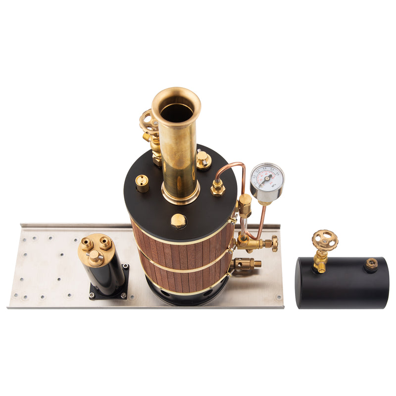 230ML Vertical Boiler Steam Boiler Model for Ship Steam Engine Model - EngineDIY