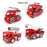 DIY Metal Assembly Toy Fire Engine Model Foam Fire Truck + Vortex Spray Fire Truck + Aerial Ladder Fire Truck + Telescopic Ladder Fire Truck