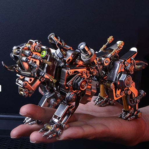 3D Metal Tiger Kit Assembly Smilodon Model Saber-toothed Tiger - 650PCS+